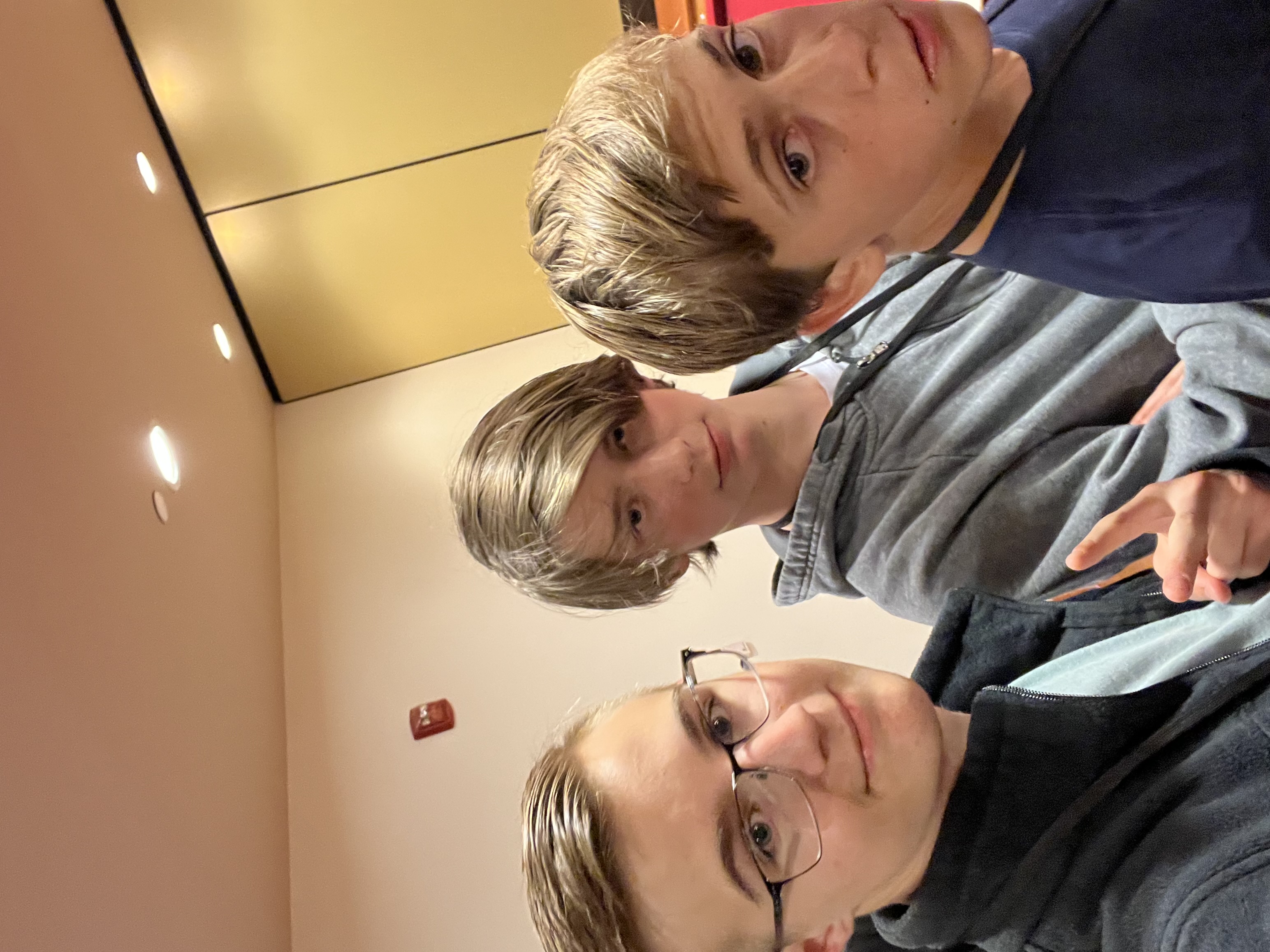 Three of us kids chillin