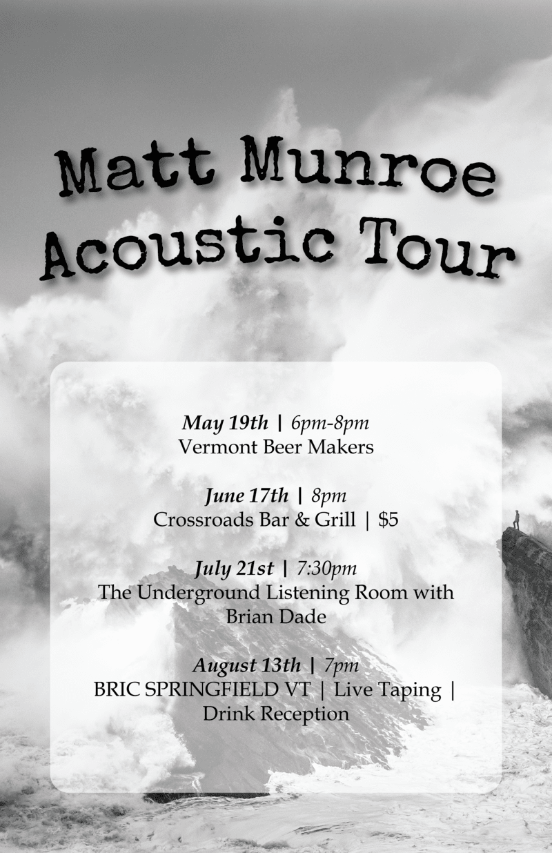 Matt Munroe acoustic tour showtimes